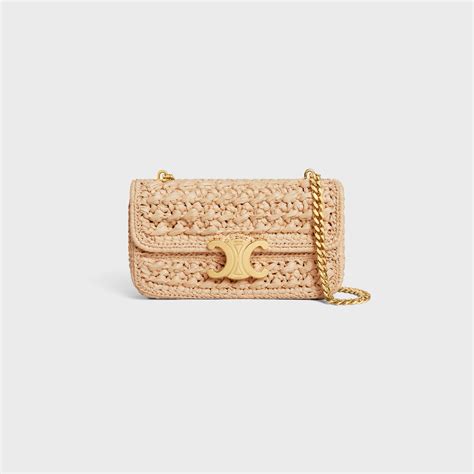 celine raffia bag claude|Celine raffia shoulder bag.